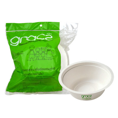 Combo Party 04 (1 gói Ly 260ml; 1 gói Dĩa 3 ngăn 10 in; 1 gói Tô 500ml ) - Bao Bì Gracz Từ Bã Mía