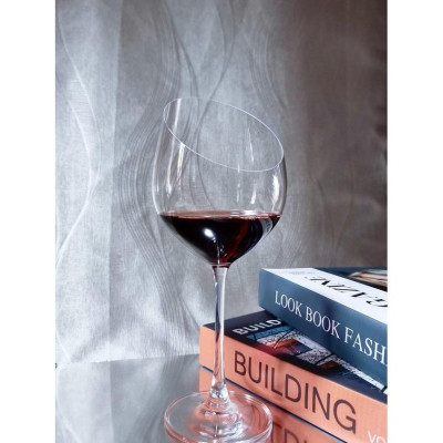 2 Cái ly pha lê mài vát Rona 650 ml Handmade Tiệp Khắc