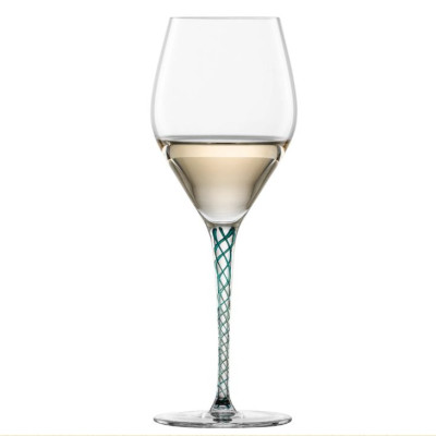 Set 2 Ly Vang Zwiesel Glas Handmade Spirit 121644 Allround Green dung tích 358ml Vân Xanh hàng chính hãng