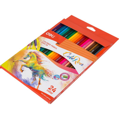 Bút chì màu (hộp giấy) Deli - 12 màu/18 màu/24 màu/36 màu - 1 hộp - EC00300/EC00310/EC00320/EC00330