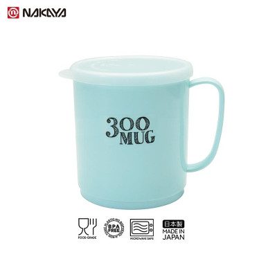 Cốc nhựa nắp mềm Nakaya 300ml R/B/W (Xanh/Đỏ/Trắng) hàng nội địa Nhật Bản (Made in Japan) #K-519