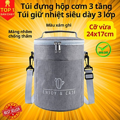 Cặp Lồng Cơm 3 Tầng Giữ Nhiệt – Hộp Đựng Cơm Cắm Điện 3 Tầng Cao Cấp Văn Phòng Đựng Thức Ăn Chính Hãng