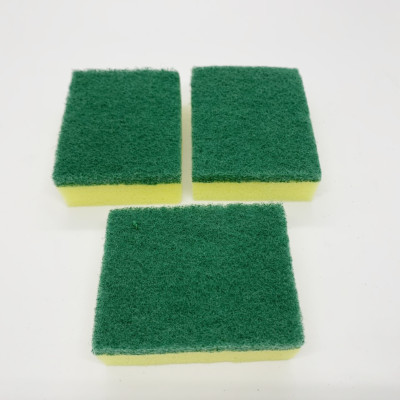 Combo Lố 12 Miếng cọ rửa chén bát xanh vàng tiện dụng