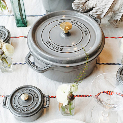 Nồi Tròn Staub 16cm – Màu Xám