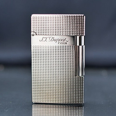 Hộp quẹt ga đá DP D-229T trắng ô vuông caro nhỏ 