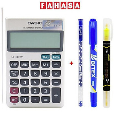 Máy Tính Văn Phòng Casio LC403TV - W-DP - Kèm Quà Chất 04