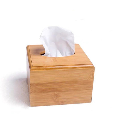 Hộp Gỗ Tre Đựng Giấy Ăn 4 Mặt Chữ Nhật Cao Cấp