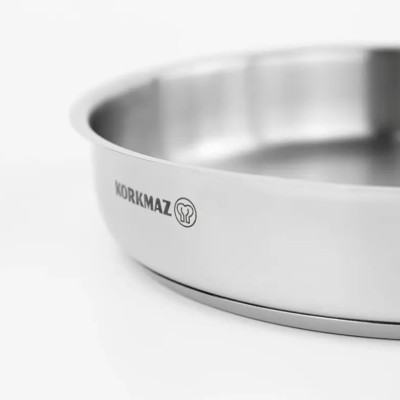 Chảo inox cao cấp Korkmaz Perla 24cm- A1659 - Hàng Chính Hãng
