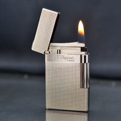 Hộp quẹt ga đá DP D-229T trắng ô vuông caro nhỏ 