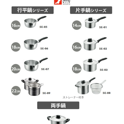 Bộ nồi xửng hấp inox Tsubame 6.4 lít Nhật Bản