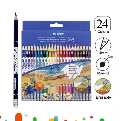 Hộp 24 Bút Chì Màu Xóa Được - Acmeliae 43740