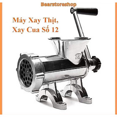 Cối xay thịt quay tay tại nhà kèm phễu làm xúc xích 