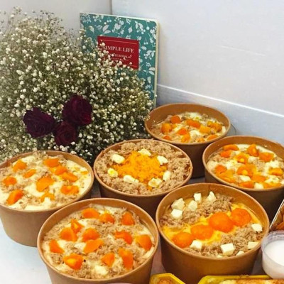 Combo 50 bộ Tô giấy kraft 1000ml & 750ml kèm nắp PET