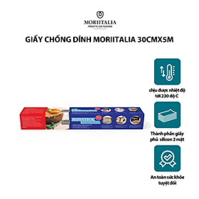 Giấy chống dính Moriitalia an toàn tiện lợi GCDD00009003 - 30cmx5m