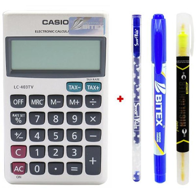 Máy Tính Văn Phòng Casio LC403TV - W-DP - Kèm Quà Chất 04