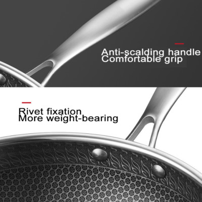 Chảo chống dính lòng sâu inox 304 cao cấp DSP CS004-W32 và CS004-W34 chất liệu Inox 304, công nghê chống dính khoan trắc bề mặt cao cấp- Hàng chính hãng