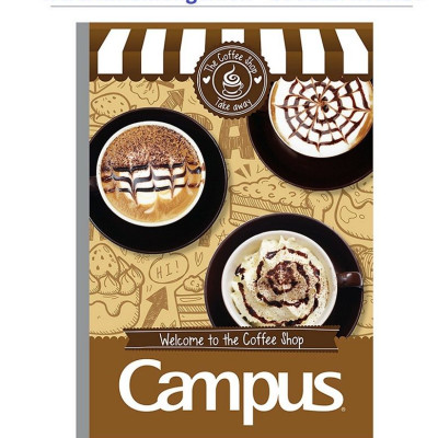 Lốc 5 quyển vở kẻ ngang 120 trang B5 Coffee Shop Campus NB-BCOF120