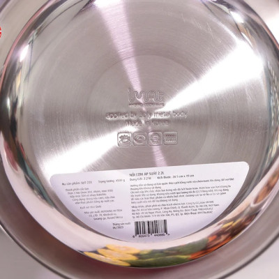 [ Chính hãng iMat ] Nồi áp suất đa năng iMat 2.2 lít, dùng bếp từ,hồng ngoại,bếp ga. Sử dụng sản phẩm nấu cơm, linh nhừ thực phẩm