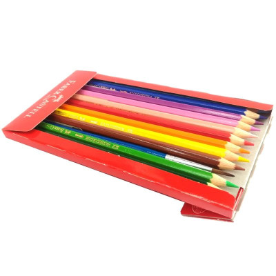 Faber-Castell-114462-Chì Màu Nước Parrot - 12 Màu Dài