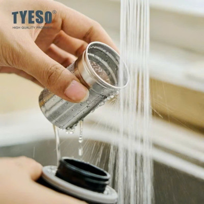 Bình trà giữ nhiệt TYESO TS-8875 600ml có lọc trà , Hàng chính hãng