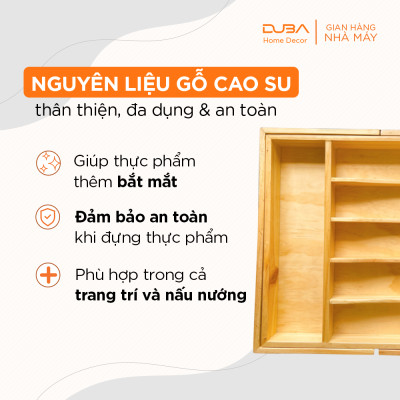 Khay gỗ chia ngăn nới rộng chuẩn xuất khẩu Châu Âu - DUBA (Hàng xuất dư)