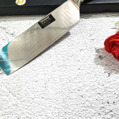 DAO - DAO BẾP NHẬT BẢN USUBA THÉP DAMASCUS MÃ DT125 nt topcomshop vn