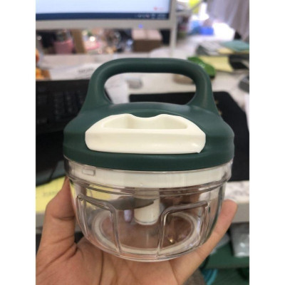 Dụng cụ xay tỏi ớt Hàn quốc Kitchen Food, Máy xay tỏi ớt bằng dây cót