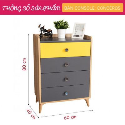 Bàn sảnh ra vào gỗ hiện đại SMLIFE Conceros