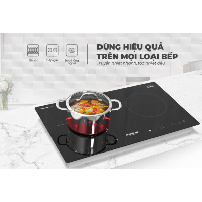 Bộ nồi inox đa lớp Sunhouse Mama SHG701