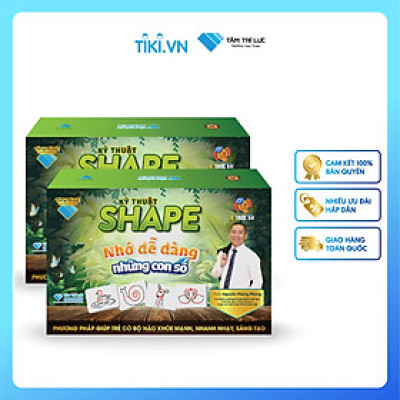 Bộ thẻ học thông minh cho bé FLASHCARD SHAPE (100 thẻ) - Nhớ dễ dàng những con số