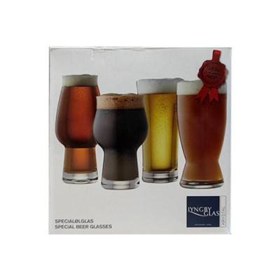 Bộ 4 ly bia pha lê Lyngby Glas Đan Mạch