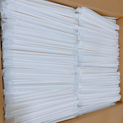 1000 ống hút giấy Clean Paper Straw 12mm x 197mm có bọc từng ống bảo vệ môi trường dùng cho trà sữa