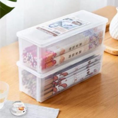 Hộp đựng đũa thìa cất gọn có nắp khóa Sanada 1.6L nội địa Nhật Bản