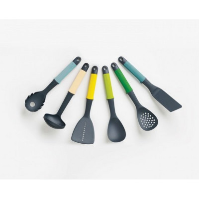 Joseph Joseph - Bộ dụng cụ nấu ăn 6 món cao cấp Elevate Carousel 6-piece Utensil Set Opal 101416 (chịu nhiệt 200 độ C)