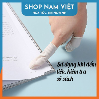 Bao Ngón Tay Cao Su Tăng Độ Bám, Kháng Khuẩn, Dùng Được Cảm Ứng