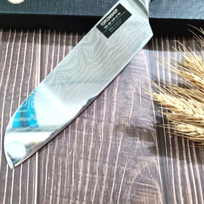 DAO - DAO BẾP NHẬT BẢN SANTOKU THÉP DAMASCUS MÃ A9 DT116 nt topcomshop vn