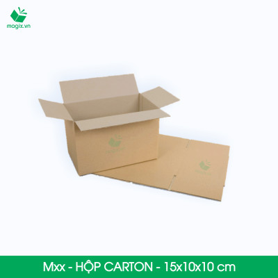 Hộp 15x10x10 cm - Combo 20 thùng hộp carton đóng hàng - tùy chọn chất lượng
