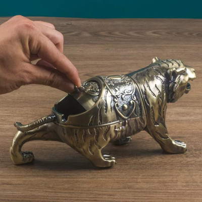 gạt tàn hổ hợp kim đồng 3 màu 2025 (tặng bộ 4 cọ vệ sinh vòi ấm nội địa nhật bản)