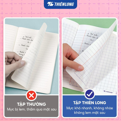 Tập học sinh 48 trang 5 ô ly vuông 2.5mm chấm kẻ 2/3 100gsm NB-116 Thiên Long - Mẫu ngẫu nhiên