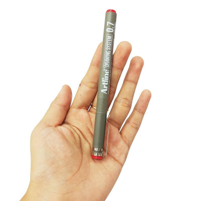 Bút Vẽ Kỹ Thuật 0.7 mm - Artline EK-237-RD - Màu Đỏ