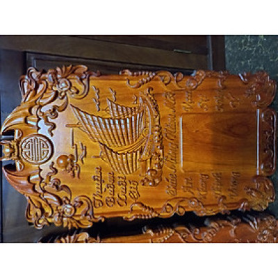 Đốc lịch treo tường chữ thuận buồm xuôi gió bằng gỗ hương