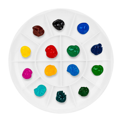 Khay Pha Màu Deli - 14 Ngăn - 1 Chiếc - 68306