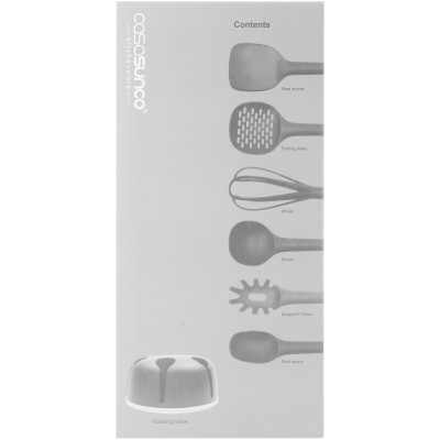 Bộ dụng cụ 6 món silicon SUNRISE (xẻng chiên, xào, vá múc canh, vá dài, phết)