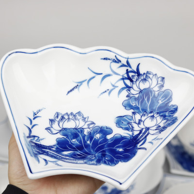 Bộ đồ ăn hoa mặt trời Bát Tràng men khử - Khử chì và kim loại nặng - Hoa sen