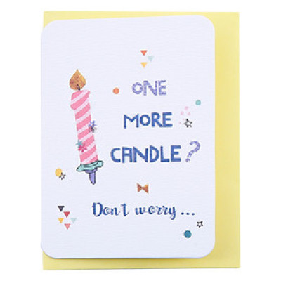 Thiệp Sinh Nhật Maisen One More Candle