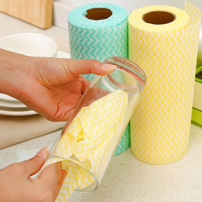 Combo 5 Cuộn Khăn Lau Bếp Đa Năng (5 cuộn - 250 cái) - Giao Màu Ngẫu Nhiên