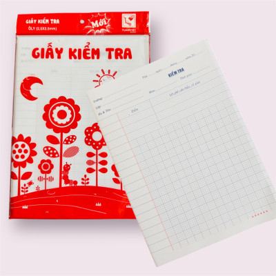 Giấy kiểm tra 4 Ô Ly dành cho học sinh Tiểu Học (Cấp 1)