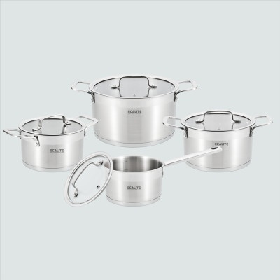 Bộ nồi inox cao cấp Ecalite ERW-SA4080 - 8 món - Hàng Chính Hãng