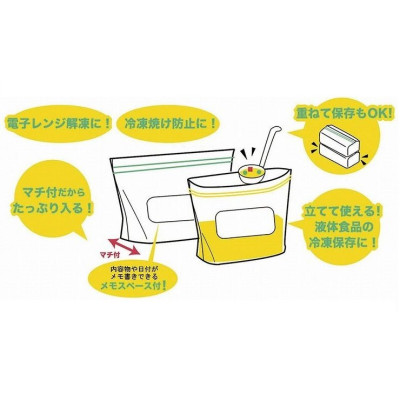 Set túi Zip đựng thực phẩm có khóa zip cao cấp tiện dụng ( có 3 SIZE ) - Hàng nội địa Nhật Bản.