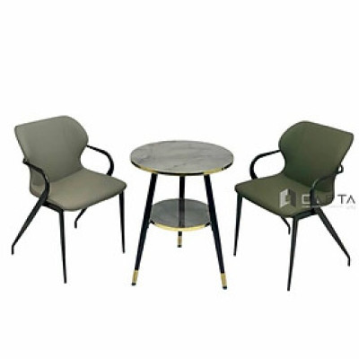 Bộ bàn showroom 2 ghế nhập khẩu cao cấp SL TE1548-06P/ECO 37A-P 